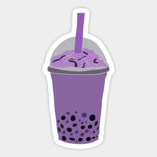 Purple Bubble Tea Sticker